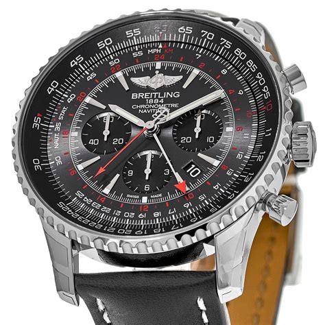 breitling navitimer gmt 48mm red gold|Breitling Navitimer gold bezel.